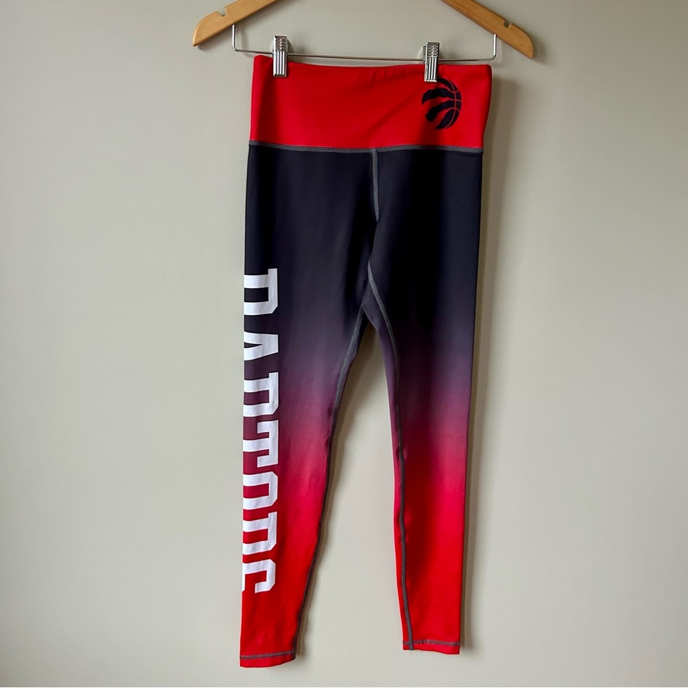 NBA Toronto Raptors Leggings Gradient Red Black Small